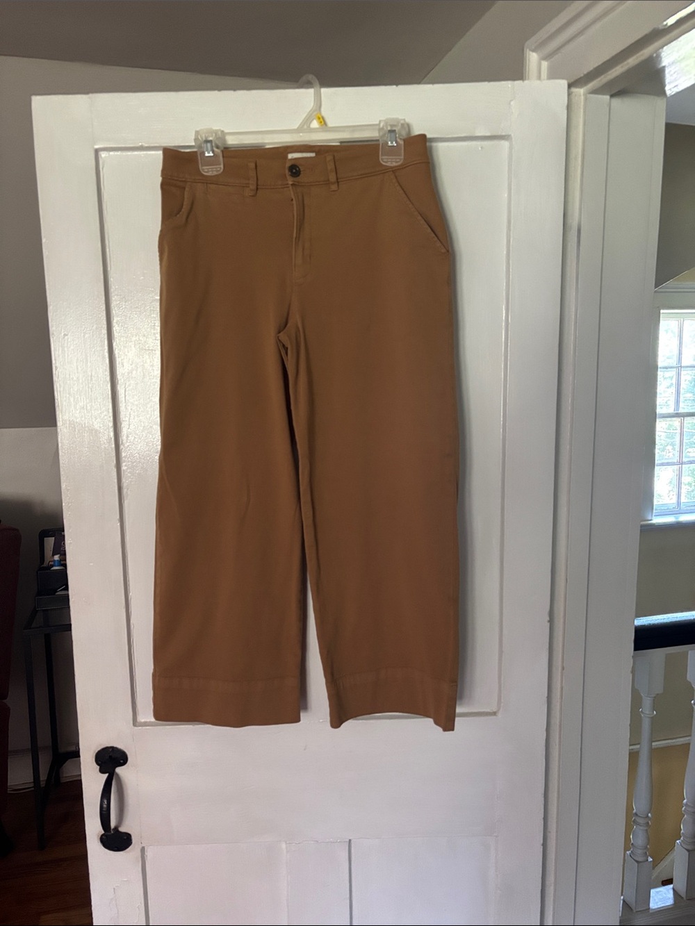 Garnet Hill Wide-Leg Pants in Camel